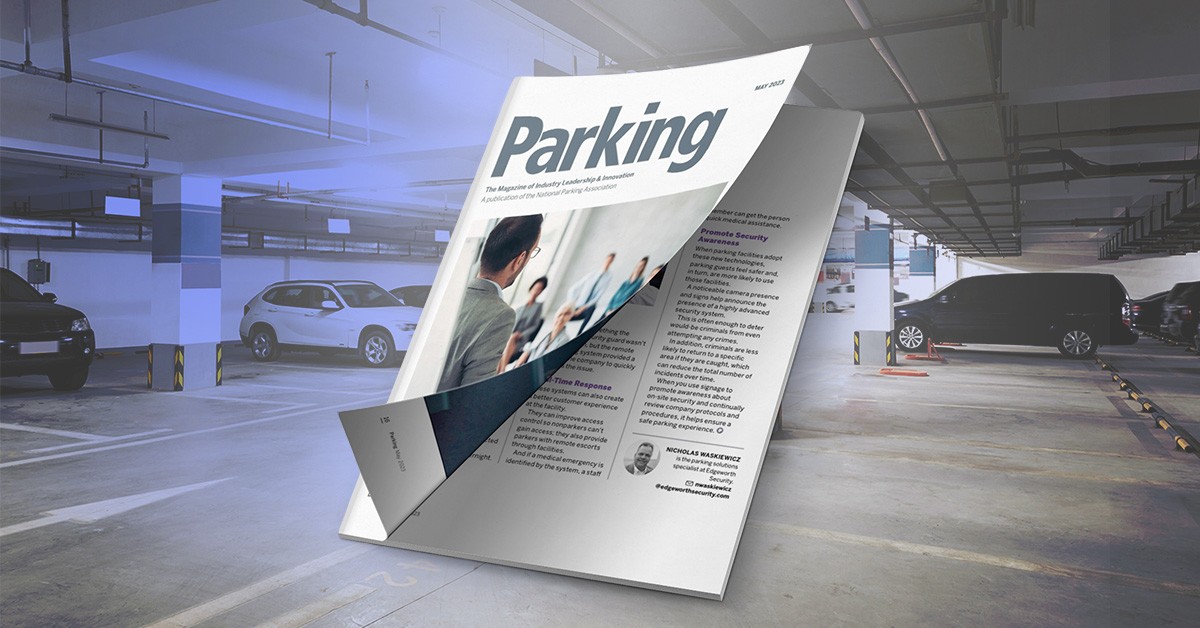 Edgeworth Security: Recently Published by Leading Parking Industry Magazine